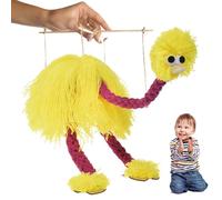 de marioneta de pájaro: animal de peluche suave, títere móvil inteligente, artesanía única hecha a mano | Acción realista, juegos de teatro escolar, narración de historia para niños,