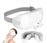 de masaje relajante para los ojos - Modo de calentamiento refrescante, correa ajustable portátil, herramienta vibrante silenciosa | Avión Vuelo Descanso Casa Spa Terapia Ojos Secos Tratamiento