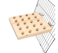 de masticación de pájaros, de masticación de loro | Juguetes de rompecabezas de loro multipropósito Melato de masticación - Patio de recreo de pájaros de tablero de madera compacto para campos de anch