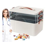 de medicamentos grande - Accesorios de seguridad para toda la familia, de herramientas para acampar | organizador de medicamentos para el hogar | Kit de primeros auxilios para la familia