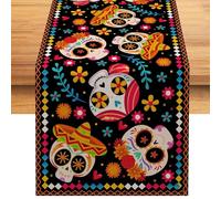 de Mesa con Cabeza Mexicana, diseño de Calavera de azúcar, temática Mexicana, decoración de Fiesta para el hogar, Cocina, Comedor
