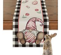 de Mesa de Huevo de Pascua, de Mesa de Conejo de Pascua, de Granja de 72 Pulgadas de Largo, decoración de Mesa de Comedor de Lino Largo, Suministros de Cena, Juego de Caza de