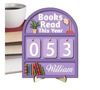 de Mesa de Madera para mostrador de Libros, hasta 999 Libros leídos Este año, para Estudio, Lugar de Trabajo, Biblioteca, Estante, rincón, hogar, Sala de Estar