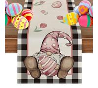 de mesa de Pascua | de mesa de granja de 72 pulgadas de largo - Casa de campo de lino, decoración de comedor largo, suministros de cena, decoración de mesa para juego de caza de huevos