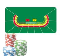 de mesa de póker, de mesa de juego, alfombra de póker Holdem 120 x 60 cm, fundas de tarjetas antideslizantes para de recaudación de fondos, reuniones, temática