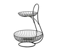 de metal | 2-Tier Candy Storage - 25x25x36cm escritorio Fruit Holder,for Flexible Espacio Uso Break Room Apartamento Cocina Home Office Dining Table Study Hotel Restaurant