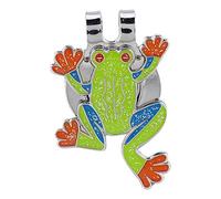 de Metal Durable Mini Marcador de Bola Visor Clip Accesorio para Golfistas Material de Hierro 3x3x1cm 17g
