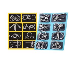 de Metal: Juego de Ejercicios mentales mecánicos, desafíos de Cables entrelazados, Kit de Mental con práctica analítica | Paquete de colección de Entrenamiento de pa