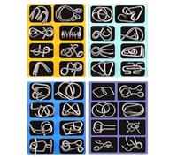 de Metal para, Chino de 16 Piezas | Juego de reflexión de Metal para Cerebro | para Noche Juego de Mesa, Aula, guardería, y