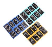 de Metal para el Pensamiento - Juegos mentales educativos, Juguetes de desenredo 3D | Juego de resolución de Problemas, Familia, niños, Adolescentes, hogar, Exterior, Escuela, Viajes