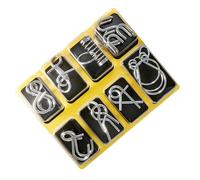 de Metal para Niños | Juego de Anillas de Hierro para Abrir y Desatar - Set de Anillos de Desafío Mental Clásico | para Adultos Niños en Casa Regalos Viajes