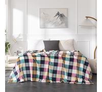 de Microfibra Estampada de Cuadros, Franela Super para Cama y Sofá, y Cómoda, Decoración Hogar, Camping, Regalos