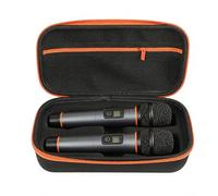 de Micrófono Estuche de Doble Compartimento | Con Asa y Estuche de Transporte Impermeable de EVA para Micrófono Para Accesorios de Karaoke Equipo de Medios de Audio