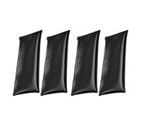 de micrófono genérica - 4 bolsas de almacenamiento de micrófonos largos | Set Dustproof Shockproof PU Leather Drawstring Zipper Cover for Karaoke Recording Streaming Partes Live Performance DJ