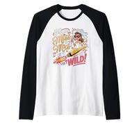 De Miss To Mrs Lets Get Wild Bachelorette Party Camiseta Manga Raglan