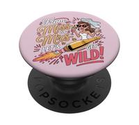 De Miss To Mrs Lets Get Wild Bachelorette Party PopSockets PopGrip Adhesivo