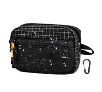 de mochila | Cremallera dividida impermeable - pequeña para acampar con cremallera - para monedas, efectivo, llaves, viajes, camping, escalada, caza al aire libre, hombres, Negro, Patrz