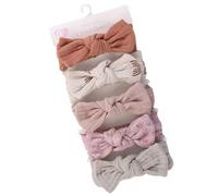 de Moño Pequeño para el Cabello Pack De 5 Elásticas Con Nudo