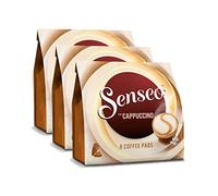 De monodosis de café de almohadillas de tazas de café, de espuma de leche clásico, café, nueva fórmula, 3 Pack, 3 x 8 pastillas de