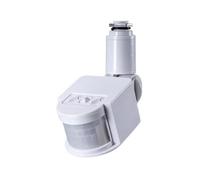 de Movimiento con Doble Detección Infrarroja y Microondas Interruptor Automático Retardo Regulable Instalación en Superficie Adecuado para Pasillos, White, Size to 6