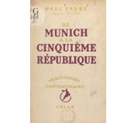 De Munich À La Cinquième République (ebook)