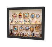 De Museo De Bricolaje, Fácil De Exhibir, 25x20x3cm, Mini Marco De Fotos De Museo, Marco De Figuras En Miniatura Vintage, Construcción De Madera Robusta, para Fotos, Figuras, Recuerdos, Mesa O EST