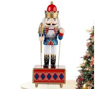 de música Cascanueces | de Música Cascanueces de Navidad de Madera - Decoración De Navidad Para Adultos Adolescentes Niños Coleccionistas Artesanía Entusiastas Manto De Chimenea Estante De