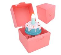 de música de feliz cumpleaños, de cumpleaños con vela de imitación, pequeños rellenos de calcetines de Navidad para decoración de mesa del hogar