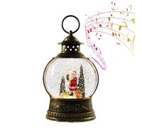de música de globo de nieve de Navidad, decoración de temporada alimentada por USB y pilas, globo de nieve musical brillante, para dormitorio, sala de estar, lugar de trabajo, chimenea