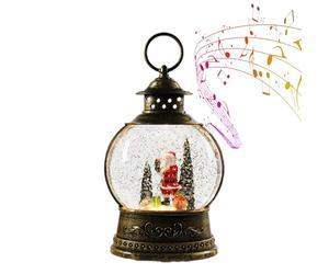 de música de globo de nieve de Navidad, decoración de temporada alimentada por USB y pilas, globo de nieve musical brillante, para dormitorio, sala de estar, lugar de trabajo, chimenea