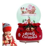 de música de Navidad, pintura a mano, casa musical de Navidad, luces LED que cambian de color, decoración del hogar, globos de nieve para niñas, mujeres y niños