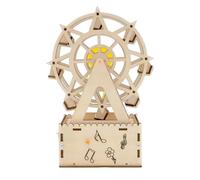 de música de Noria - Juguete Giratorio de Madera, Kit de Manualidades para niños | Detalles de construcción Creativa, propósito del Desarrollo de Habilidades, aplicación de visualización