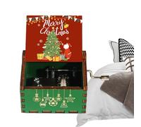 De Música Navideña Vintage | Musical De Madera Vintage con Manivela - De Música De Madera, Adecuada para Cumpleaños, Navidad, Recuerdo del Día De La Madre, Acción De Gracias