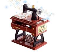 de música para máquina de Coser, de música de ABS con manivela, decoración de Escritorio estética Vintage, máquinas de Coser Creativas como para el hogar, Oficina, Dormitorio, Estudio