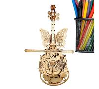 de música para violonchelo - 3D de violín de madera, kits de pasatiempos de construcción hechos a mano para niños, niñas y niños, instrumento musical mecánico, proyecto de manualidad