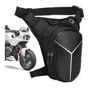 de Muslo para Moto - Bolsillo extraíble con arnés - de Bolsillo Ajustable con 2 Compartimentos con Cremallera para Viajar a la y Acampar Viajes al Aire Libre Ciclismo