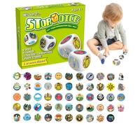De Narración De Historias para - Juego De Dados Educativo Interactivo, Lindos Juguetes De Aprendizaje | Juego De Narración Creativa para Reuniones Familiares | Dados De Historia Que Construyen L