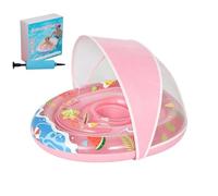 de natación para bebés y jóvenes | Balsa Acuática Anti-Retorno Con Toldo De Protección Solar - Anillos Inflables Piscina,Playa Verano Lago Río Al Aire Libre Niños y Niñas de 0