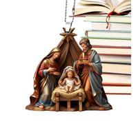 De Natividad,Colgante De Natividad | decoración del Nacimiento de Jesús | Decoración del árbol de Navidad de la Escena de la, Colgante de la Escena de la 3D de acrílico, Adorno con