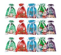 de Navidad, 15 piezas, resistente al polvo, para golosinas con cordón, para juguetes de chocolate, joyas, niños, adultos, cumpleaños, festivales, bodas
