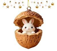 De Navidad Animales - DecoraAcrílico Animal De Nogal 2D | DecoraciónDe Árbol De Navidad | para El Hogar, De Invierno, Ventana De Mural, Granja, Pantalla Estacional, Decorativo Y