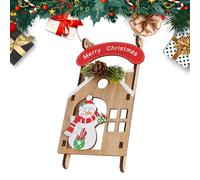 de Navidad - Colgante de Figura Colgante - Decorativos de Madera para Colgar en el árbol de Navidad | para Vacaciones, hogar, Cocina, al Aire Libre, jardín, Patio, Ventana de Pared