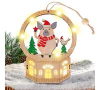De Navidad De Madera | Decoraciones Navideñas Con Luz LED | Decoraciones De Mesa De Navidad | Para La Decoración Del Hogar Actores Organizadores De Festivales Sala De Estar Dormitorio Oficina