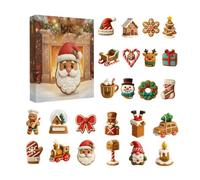 de Navidad, exhibición acrílica 2D, recuerdo festivo, | Decoración de cuenta regresiva de 24 días, coleccionable de temporada colgante para niños, adolescentes y adultos