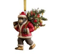 de Navidad | Maravillas de la Vida Silvestre | Decoración de árbol de Navidad 2D | Criatura mítica árbol Colgante con Estilo de Cuerda al Azar para Interiores y Exteriores