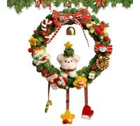 de Navidad para niños, Bonitas Decoraciones de Navidad de Terciopelo, Kit de fabricación de de Corona para Adultos, para niños, Adolescentes, Familia, Principiantes, Fiestas, hogar