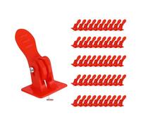 de nivelación de azulejos, abrazaderas de nivelación, 50 piezas Clips de nivelación ajustables | Solapador de baldosas intercambiable por suelo Espaciadores de azulejos adicionales para