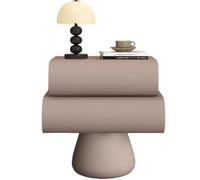 De Noche Mesa Auxiliar Salón Mesita de café con 2 Cajones for Salón, Dormitorio, Estudio Estilo Minimalista francés, con una Gran Variedad de Colores for Elegir.(B,50cm(19.68in))