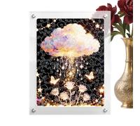 de Nube acrílica, Juego de Manualidades para niños, Juguetes educativos de 11.75x8.58 Pulgadas con Formas de Nube, diseño acrílico Compacto, Juego de Preescolar con aprendiza