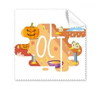 De octubre de mes luz temporada ilustración gafas paño de limpieza paño limpiador de regalo teléfono Protector de 5 unidades